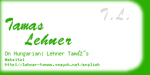 tamas lehner business card
